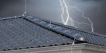 Äußerer Blitzschutz bei Lauterbach Elektro in Oberkotzau